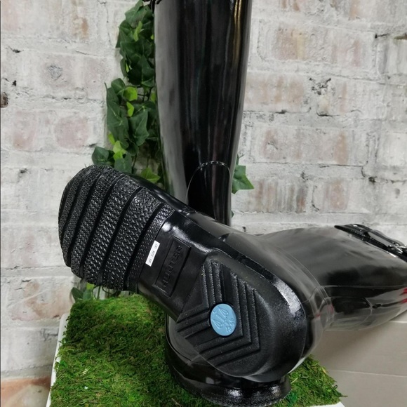 NIB Hunter Classic Tall Gloss Black Boots - Picture 4 of 4